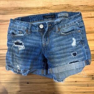 Aeropostale Women's Blue Denim Shorts